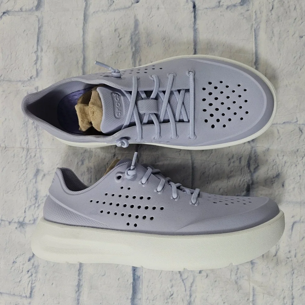 Crocs InMotion Pacer Women 9 Lavender Purple White Sneaker Comfort Walking